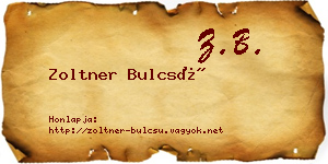 Zoltner Bulcsú névjegykártya